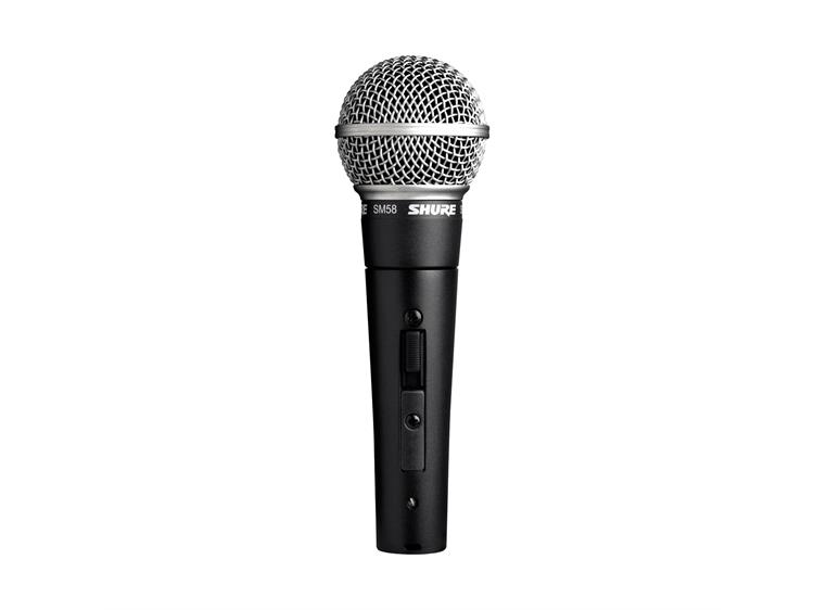 Shure SM58SE microphone dynamic cardioid vocal, switch
