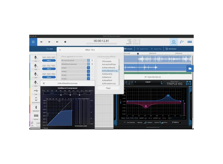 Tascam Mixcast 4 Podkaststudio 