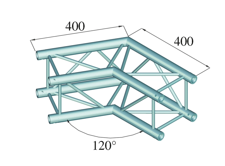 Alutruss Decolock DQ4-PAC22 2-Way Corner 120°bk 