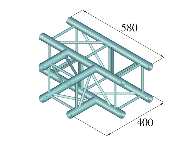 Alutruss Decolock DQ4-SPAT35 3-Way T-Piece 90° bk 