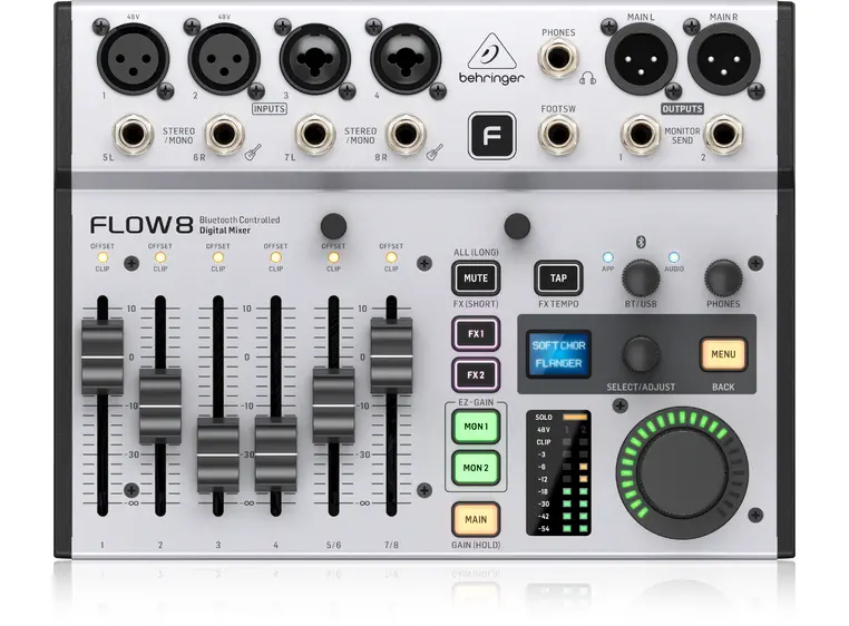 Behringer Flow 8 Digitalmixer med bluetooth 