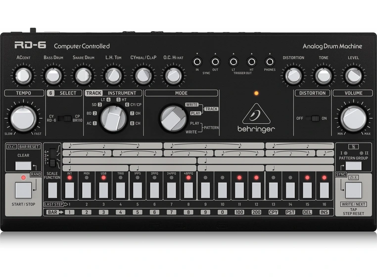 Behringer RD-6 trommemaskin, svart 