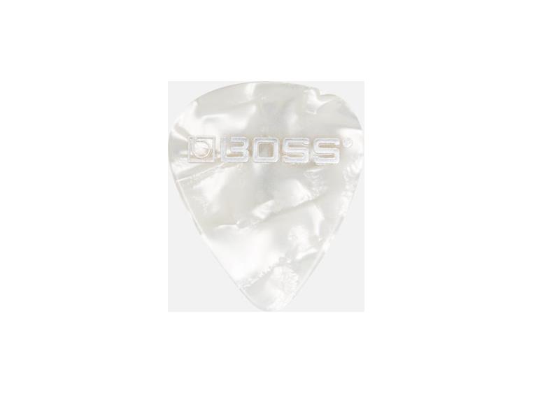 Boss BPK-72-WM Celluloid plekter Medium WHITE PEARL, 72-pakning