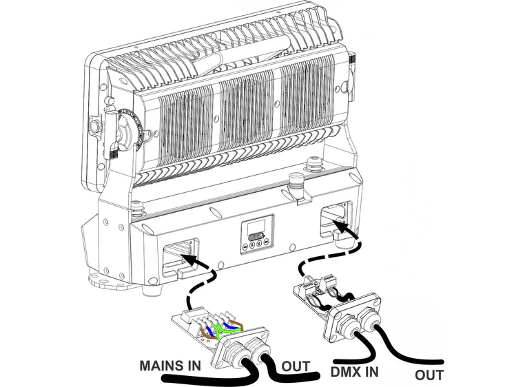 Briteq BT-Chroma 800 LED Projektor 40 x 20W RGBL LED, IP65, WDMX 