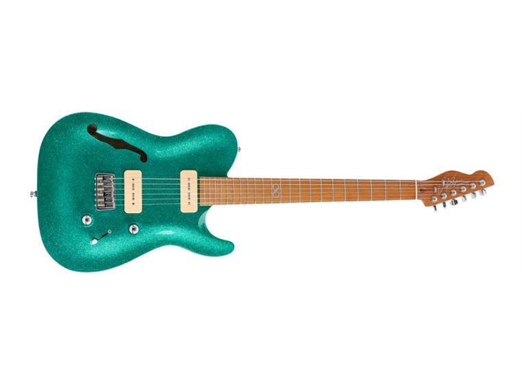 Chapman guitars ML3 Semi Hollow Pro Trad Aventurine Green Sparkle