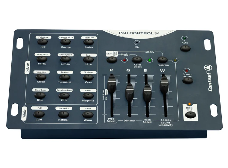 Contest PARCONTROL34 DMX kontroller For RGB/RGBW LEDpar 
