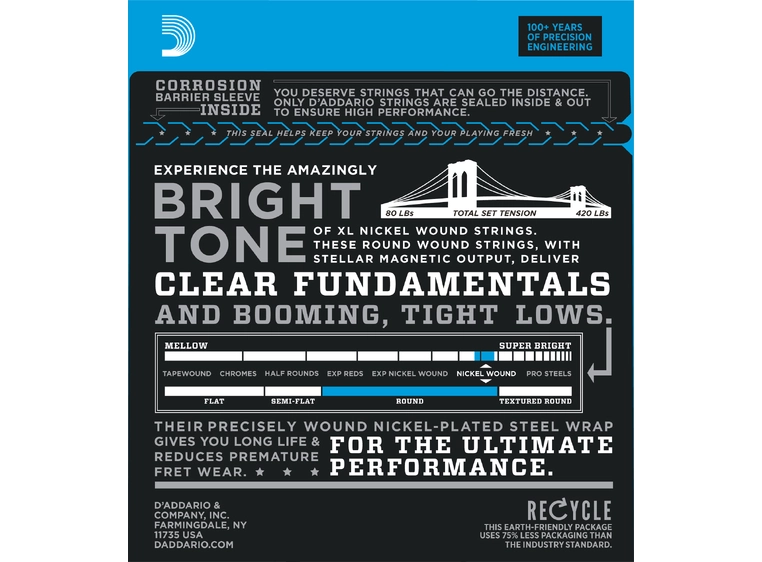 D'Addario EXL160 El. Bass (050-105) 