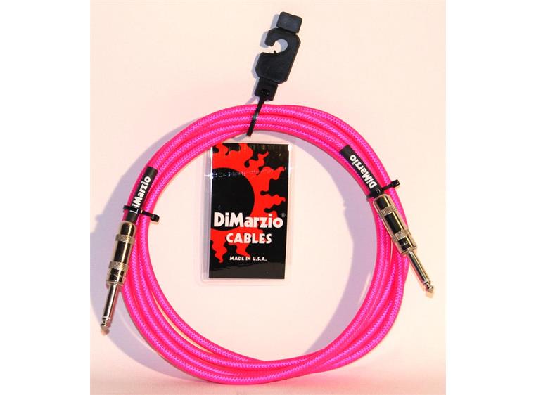Dimarzio EP1710SSPK Instrumentkabel Braided 3 m. Neon Pink