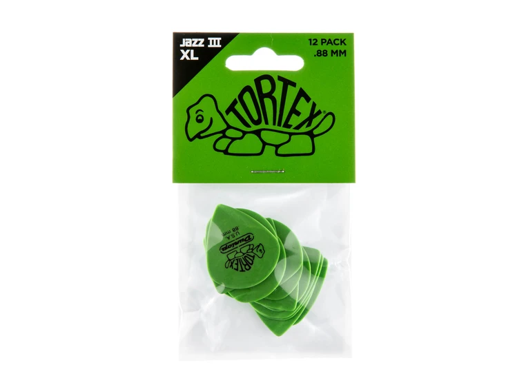 Dunlop 498P.88 Tortex Jazz3 XL 12-pakning 