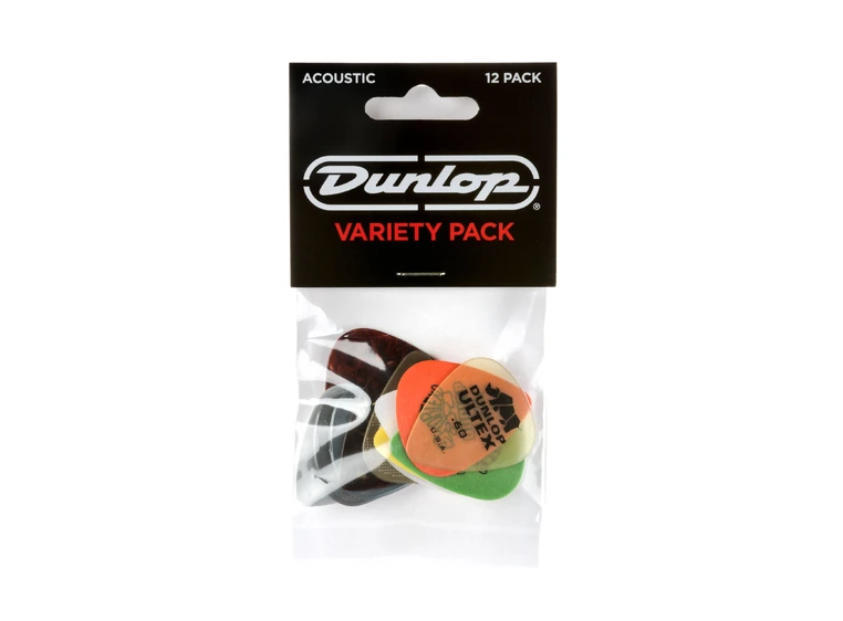 Dunlop PVP112 Acoustic Variety Pack 12-pakning 