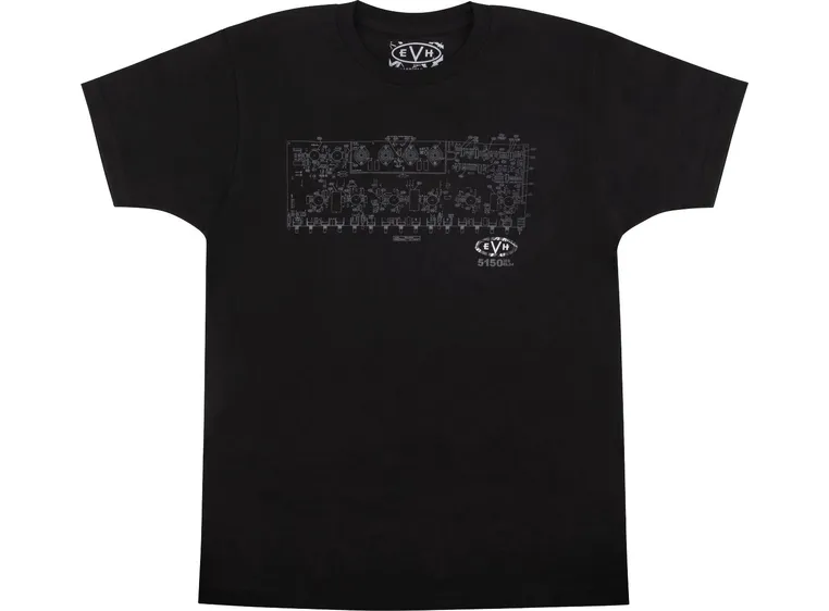 EVH Schematic T-Shirt Black, M 
