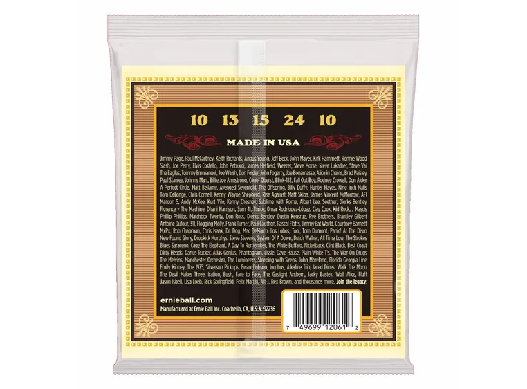 Ernie Ball EB-2061 5 String Banjo (010-024) Frailing Loop End 