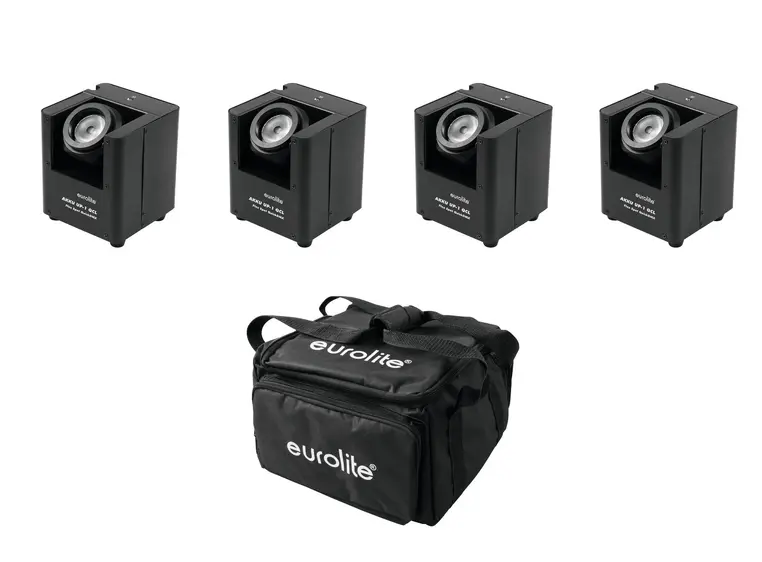 Eurolite Set 4x AKKU UP-1 & SB-4 Soft Bag 