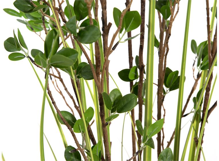Europalms Evergreen shrub with grass artificial plant, 182cm