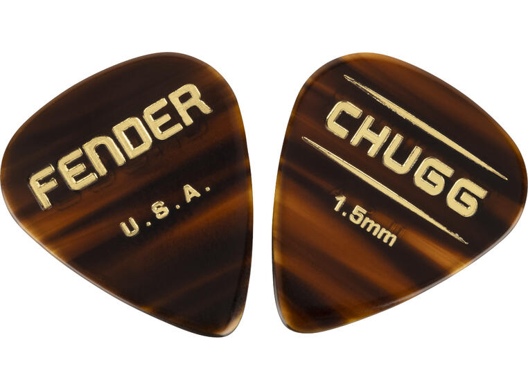 Fender CHUGG PICKS Tortoise Shell Plekter 10-pakning