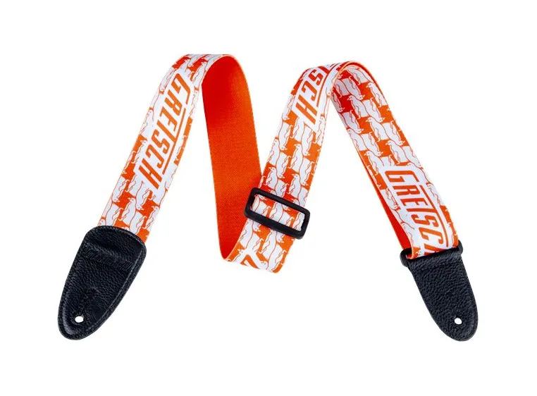 Gretsch Alternating Ora. Penguins Strap White 