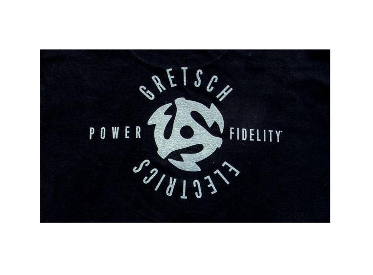 Gretsch Power & Fidelity 45RPM Grafisk t-skjorte, svart, størrelse: S
