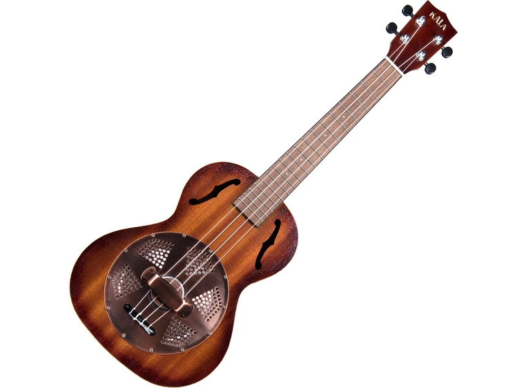 Kala KA-RES-BRS Resonator Tenor Ukulele Resonator Brass, mahogni 