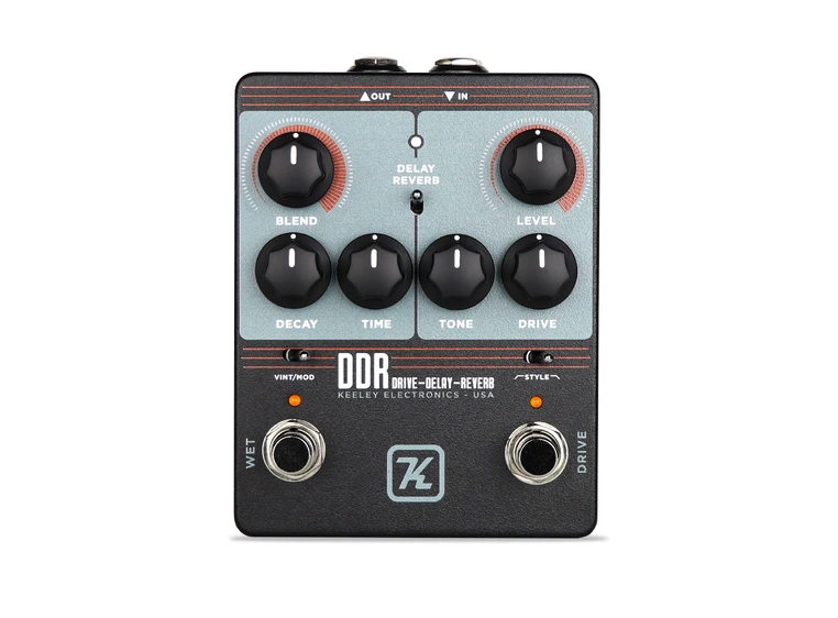 Keeley DDR-Drive-Delay-Reverb Custom Drive pedal with Delay or Reverb 