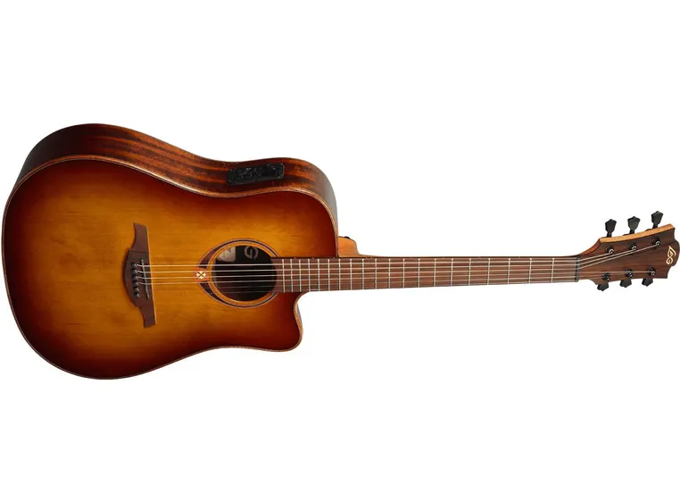 Lag Guitars GLA T118DCE-BRS Dreadnought cutaway electro brown shadow 