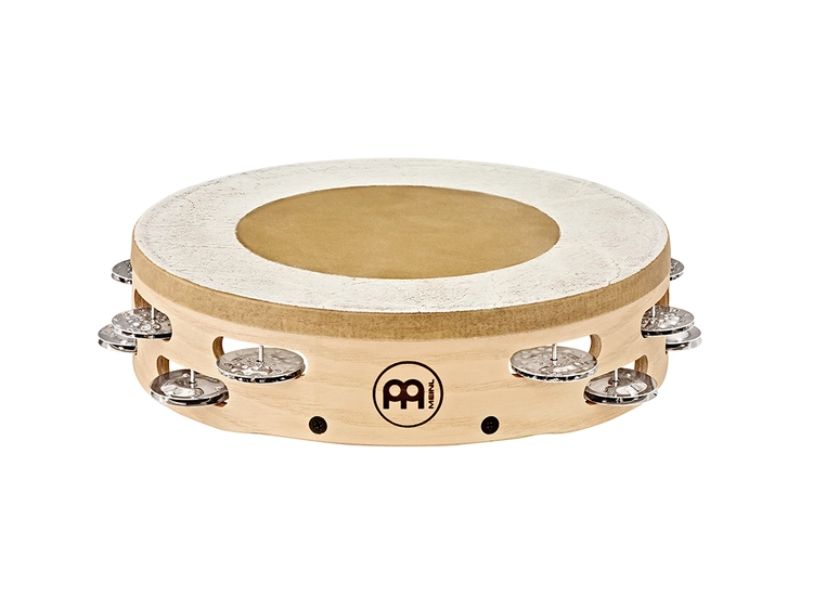 Meinl AE-ATAH2S Tamburin, 2 rows, 10" Ash, Leather 
