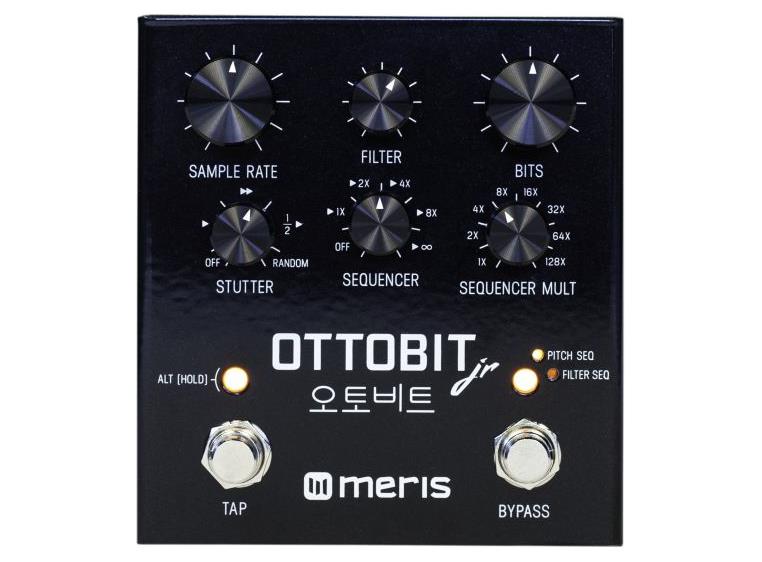 Meris Ottobit Jr. Bitcrusher Pedal inspired by vintage gaming consoles