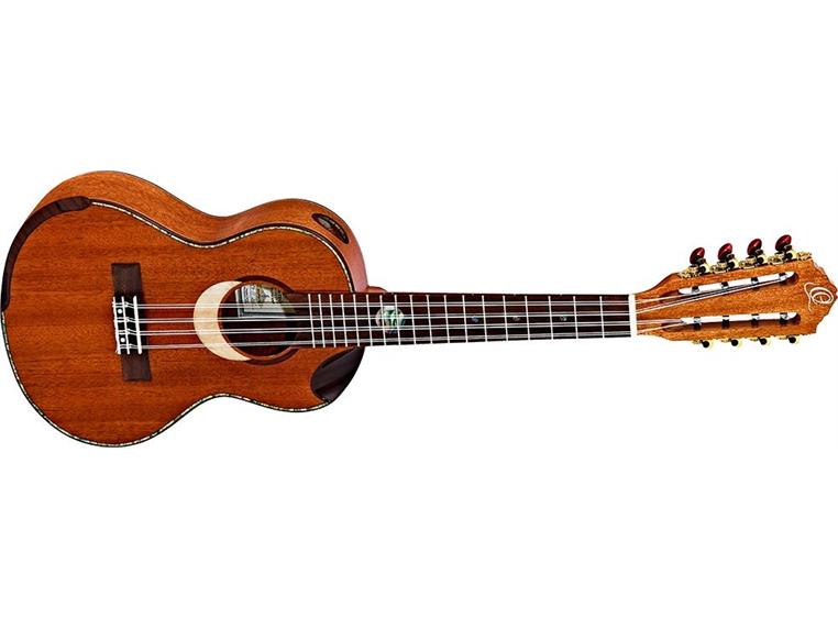 Ortega ECLIPSE-TE8 Tenor ukulele, Solid 8-string, med Gigbag