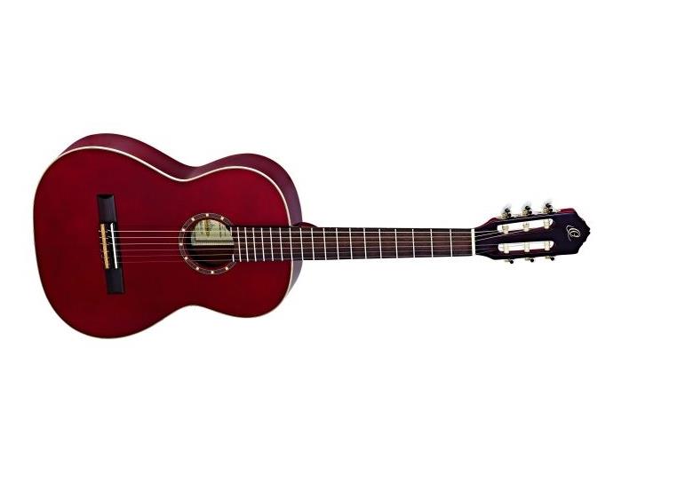 Ortega R121-7/8WR Klassisk gitar 7/8 Gloss Wine Red