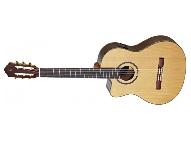 Ortega RCE159MN-L Klassisk gitar 4/4 med mik, Medium neck, Left