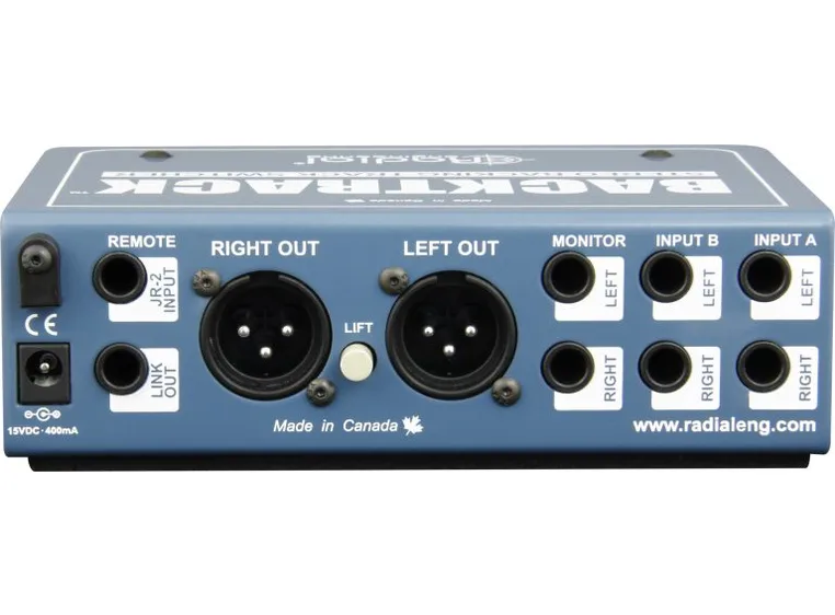 Radial BackTrack Stereo audio switcher 