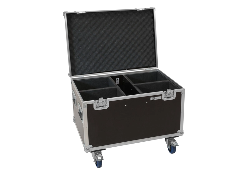 Roadinger Flightcase 4x LED Theatre COB 200 series, w/wheels 