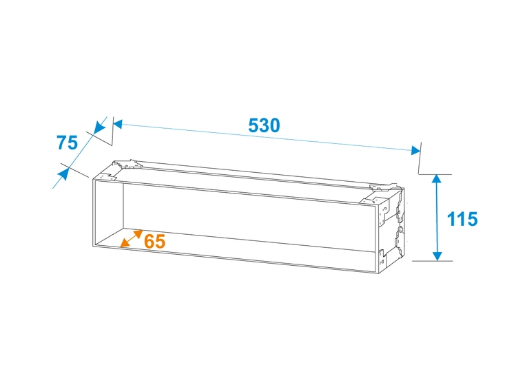 Roadinger Rack Profi 2U 25cm 