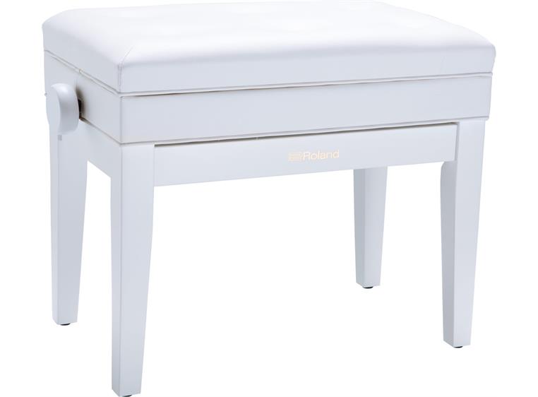 Roland RPB-400WH Piano Bench Satin White, vinyl seat