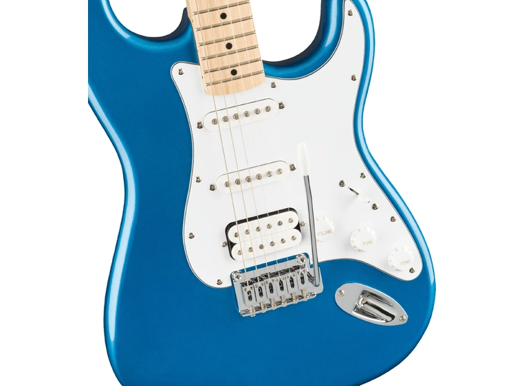 Squier Affinity Series Strat HSS Pack Lake Placid Blue, MN, Gig Bag, 15G-230V 