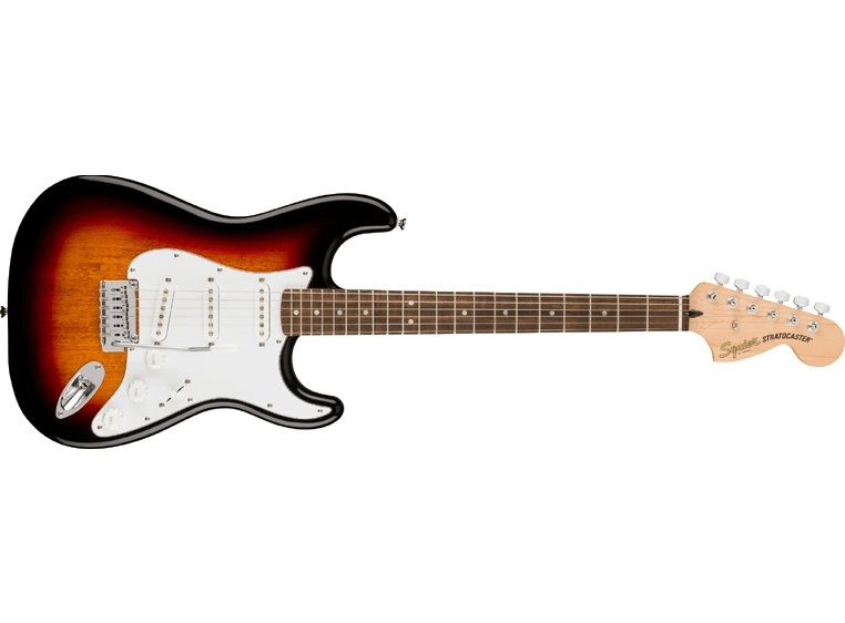 Squier Affinity Series Stratocaster 3-Color Sunburst, White PG, Laurel FB 
