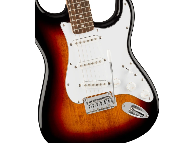 Squier Affinity Series Stratocaster 3-Color Sunburst, White PG, Laurel FB 