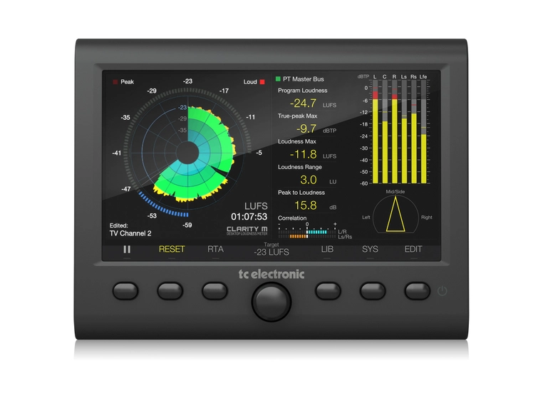 TC Electronic Clarity M Stereo and 5.1 Audio Loudness Meter 