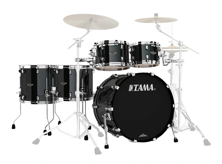 Tama WBS52RZS-PBK SC Walnut/Birch 5shell (10,12,14,16,22), Piano Black 