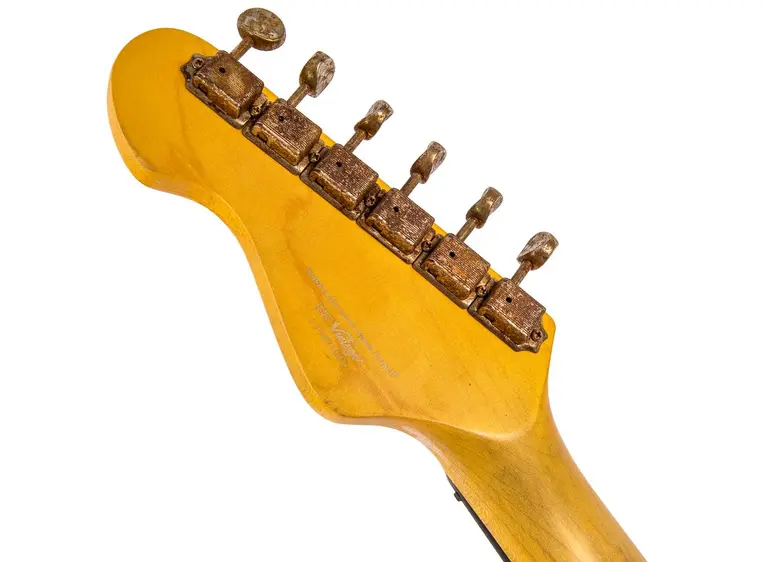 Vintage V6H Icon HSS el-gitar Ultra-gloss distressed laguna blue 