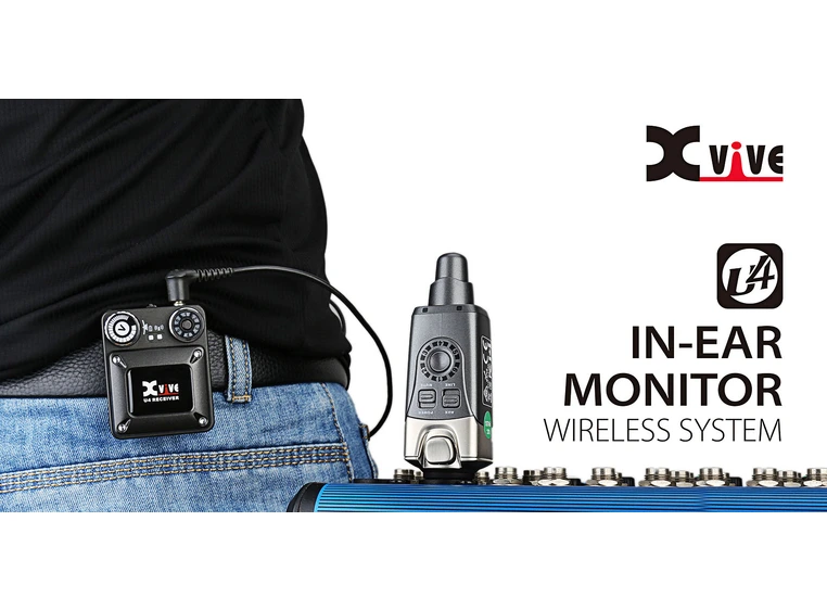 Xvive U4R4 In-ear monitorsystem mono, 4 mottakere (uten øreplugger) 