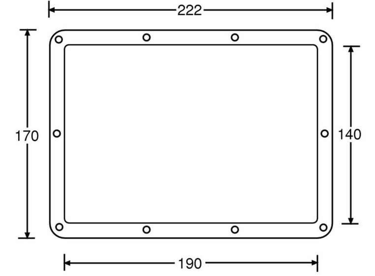 Adam Hall Hardware Tour Label Dish for 88001 Tour Label 