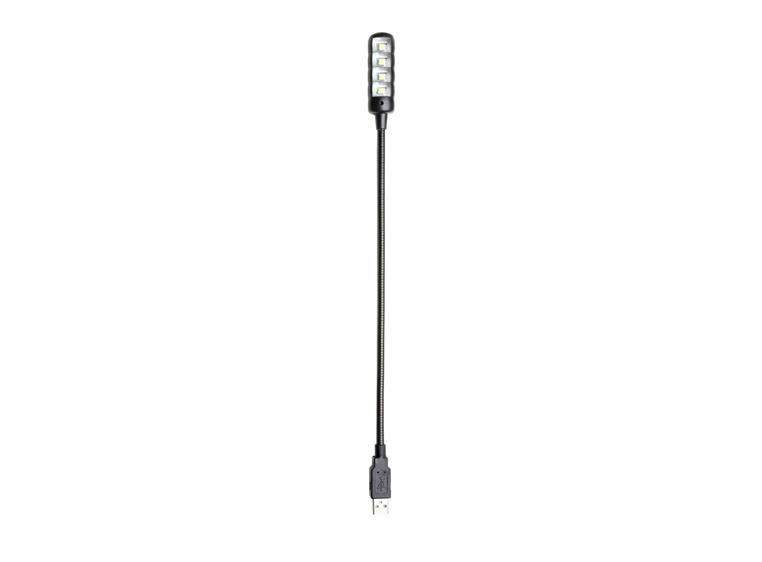 Adam Hall Stands SLED 1 ULTRA USB Gooseneck Lamp, USB connector, 4 COB LED