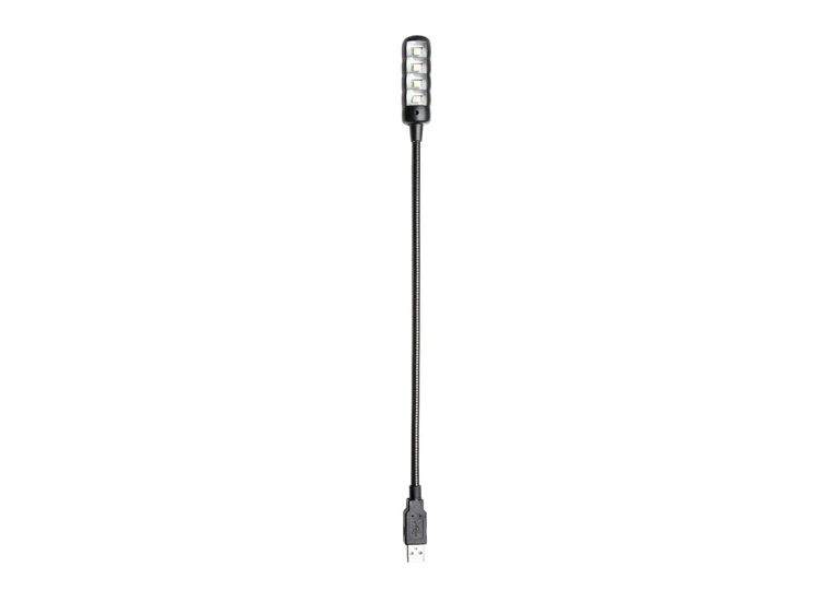Adam Hall Stands SLED 1 ULTRA USB Gooseneck Lamp, USB connector, 4 COB LED 