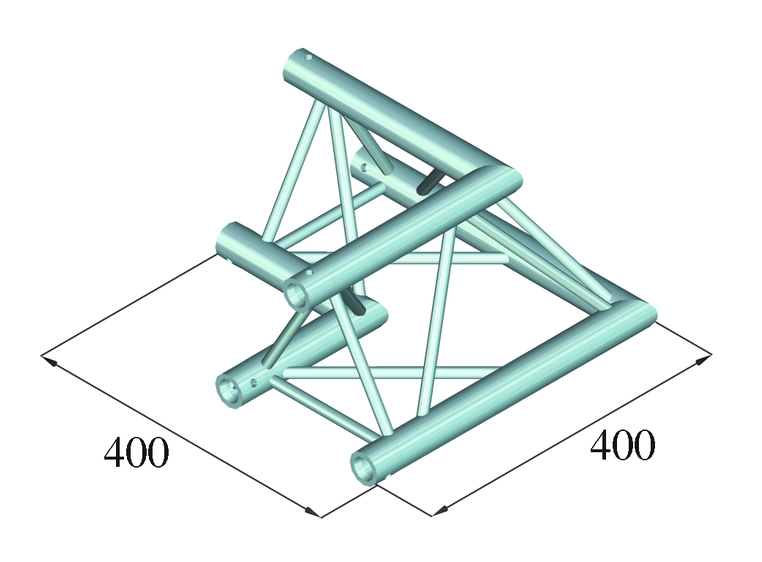 Alutruss Decolock DQ3-SPAC21 2-Way Corner 90°´bk 