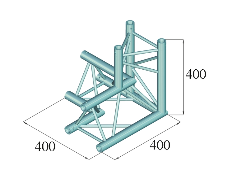 Alutruss Decolock DQ3-SPAL33 3-Way Corner 90° bk 