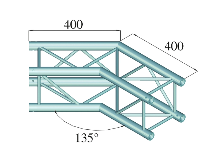 Alutruss Decolock DQ4-SPAC23 2-Way Corner 135° bk 