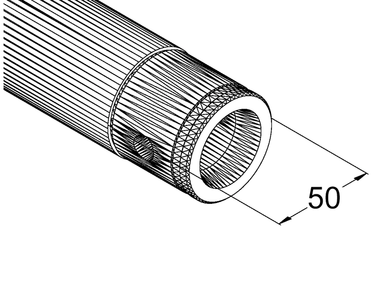 Alutruss Singlelock SP-S3000 Quick-lock Pipe bk 