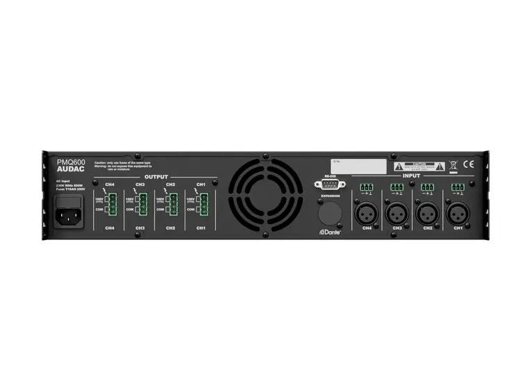 Audac PMQ600 4-kanal 100V 