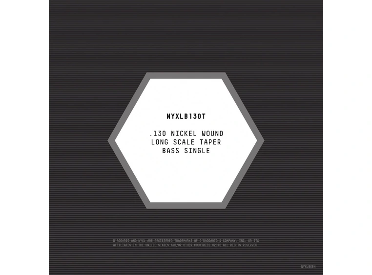 D'Addario NYXLB130T Basstreng NYXL Nickel Wound 130 Tapered Long Scale 