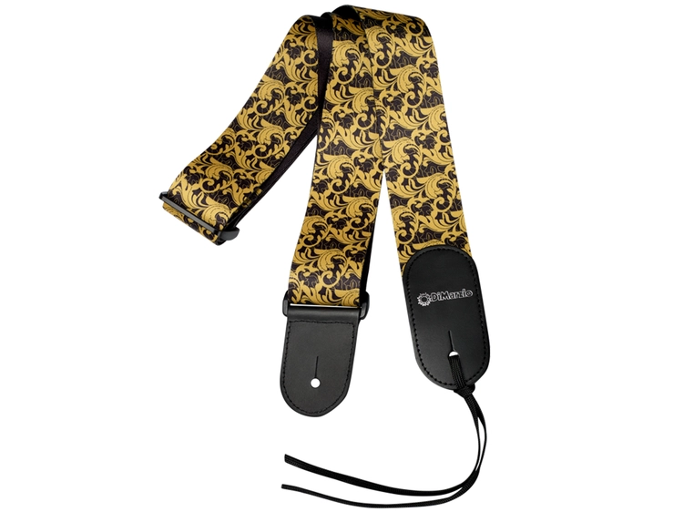 Dimarzio DD3150 2 Guitar Strap Steve Vai UtoPia - Black/Gold 